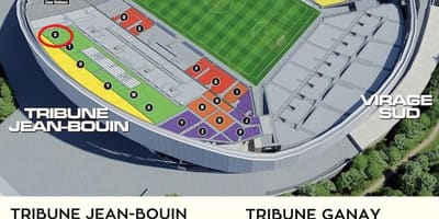 Stade વેલોડ્રોમ બેઠક નકશો